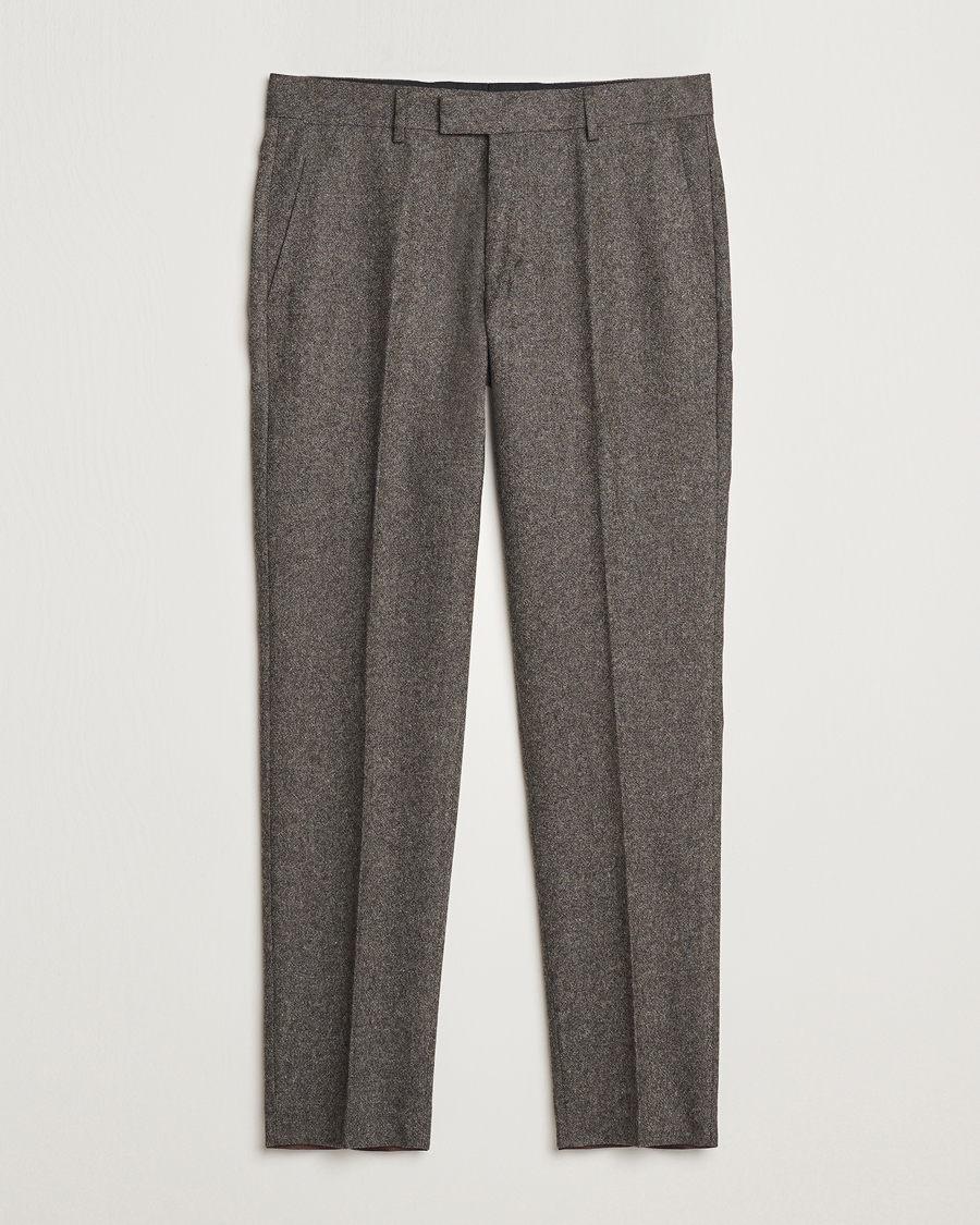 Heren | Broeken | Tiger of Sweden | Tenuta Brushed Wool Trousers Turkish Coffee