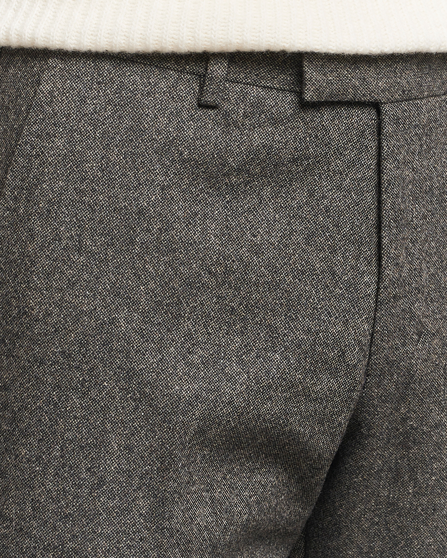Heren | Broeken | Tiger of Sweden | Tenuta Brushed Wool Trousers Turkish Coffee