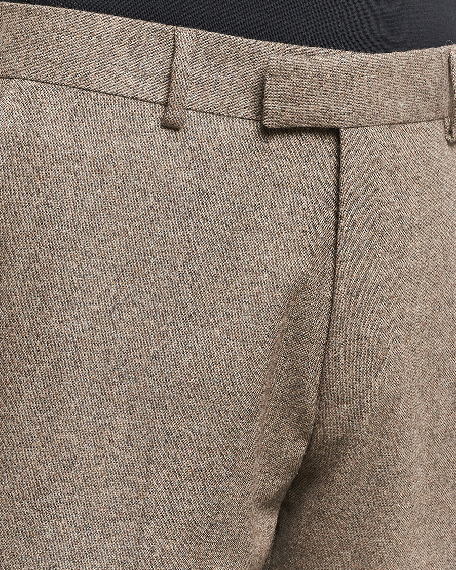 Heren | Broeken | Tiger of Sweden | Tenuta Brushed Wool Trousers Burlywood