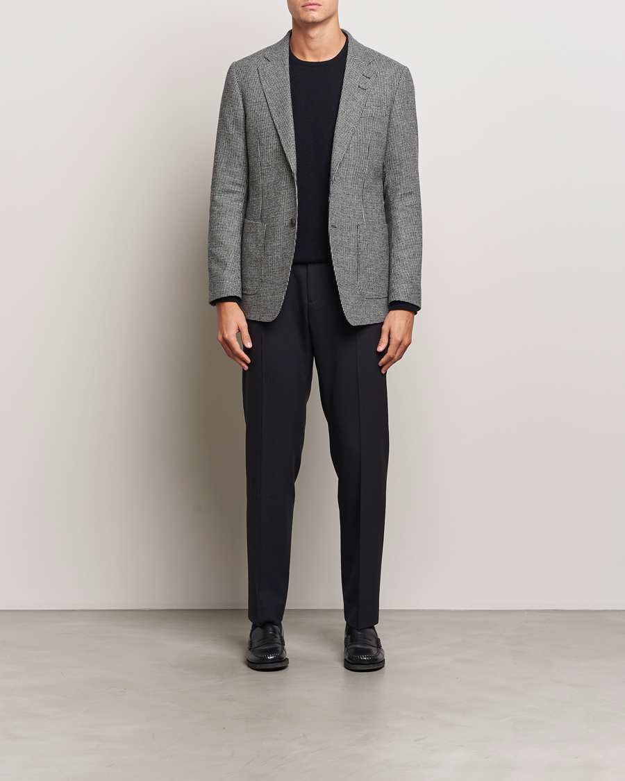 Heren | Blazers | Tiger of Sweden | Justin Wool Pepita Blazer Black/White