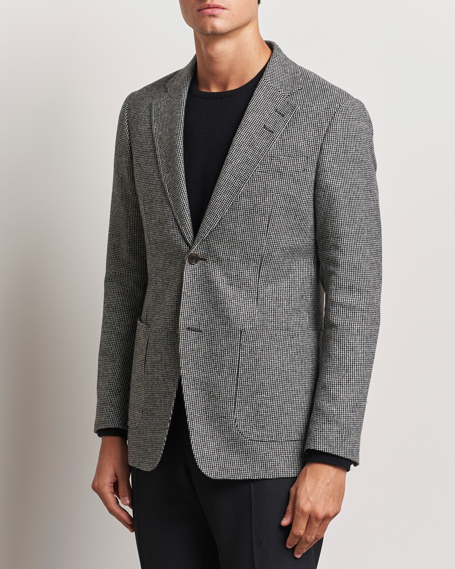 Heren | Blazers | Tiger of Sweden | Justin Wool Pepita Blazer Black/White