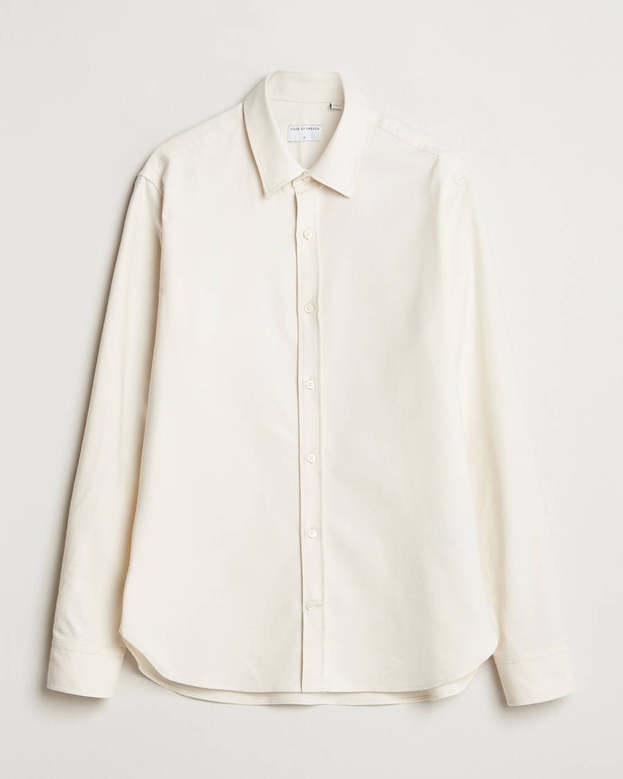 Heren | Overhemden | Tiger of Sweden | Benjamins Brushed Twill Shirt Seashell