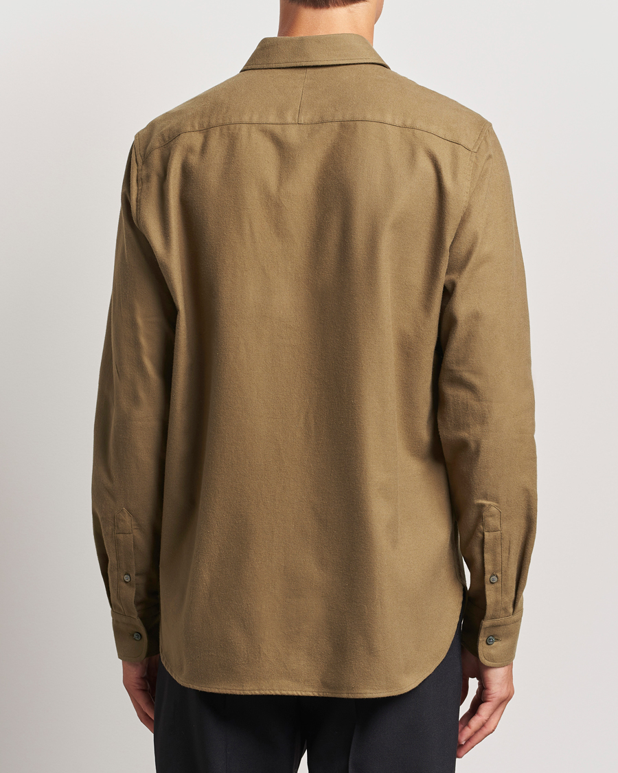 Heren | Overhemden | Tiger of Sweden | Benjamins Brushed Twill Shirt Old Wolf