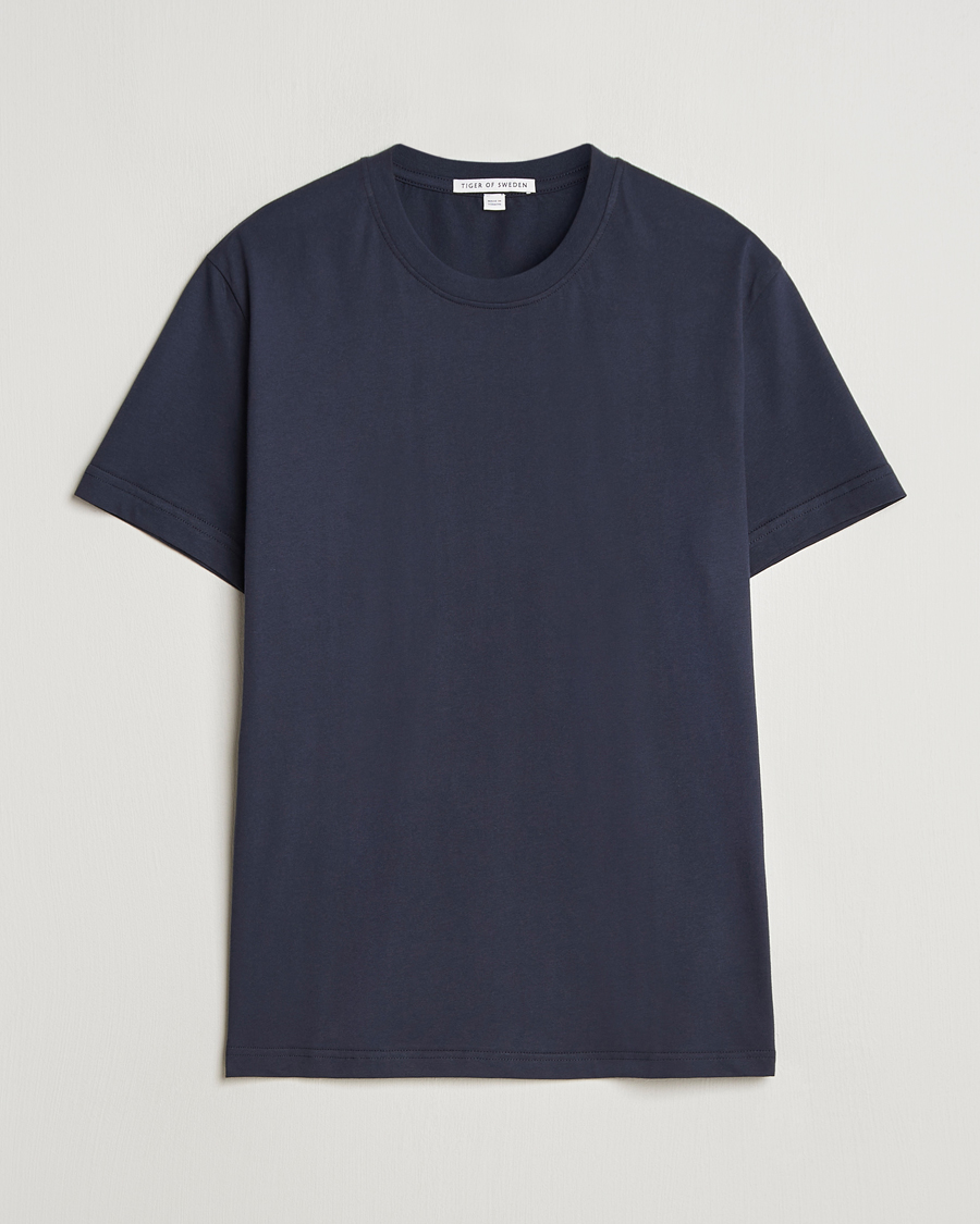 Heren | T-shirts | Tiger of Sweden | Dillan Crew Neck T-Shirt Light Ink