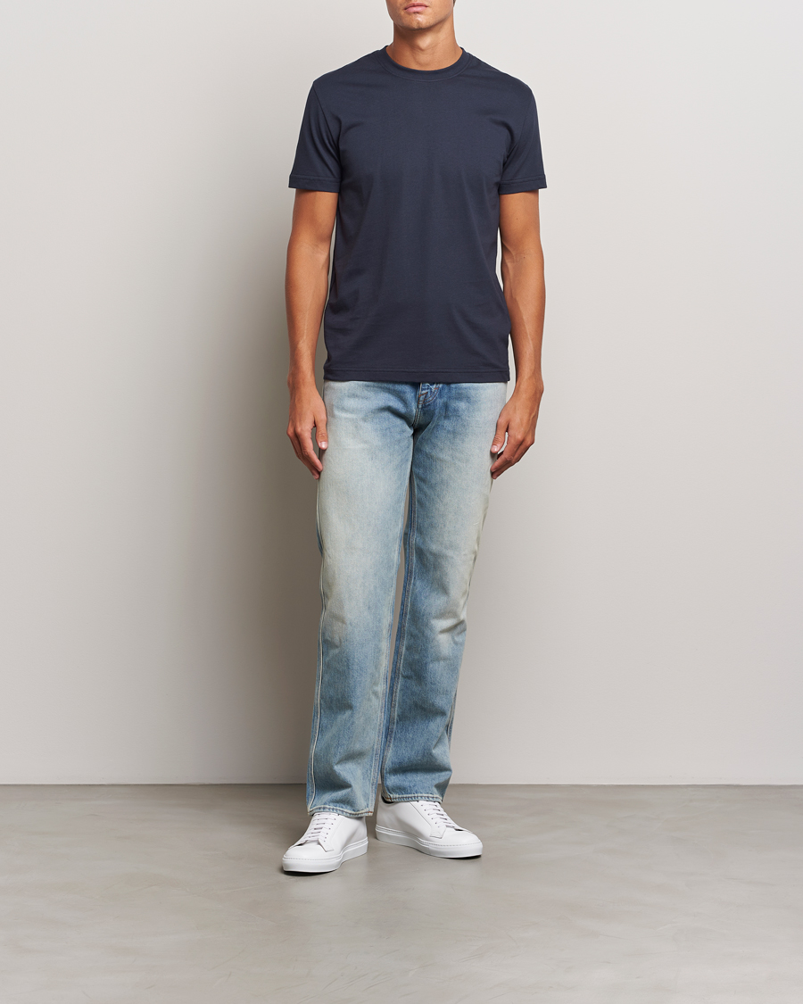 Heren | T-shirts | Tiger of Sweden | Dillan Crew Neck T-Shirt Light Ink