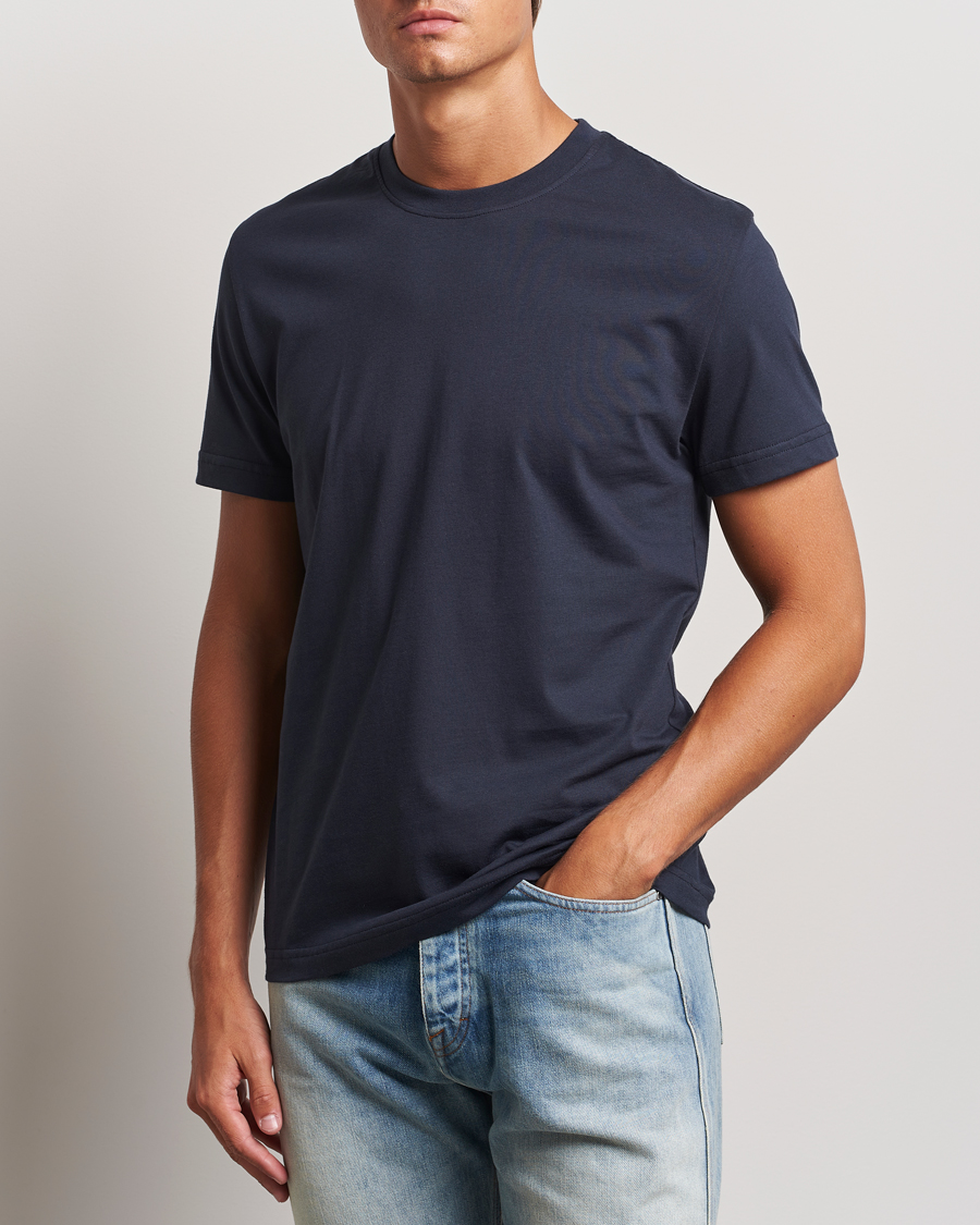 Heren | T-shirts | Tiger of Sweden | Dillan Crew Neck T-Shirt Light Ink