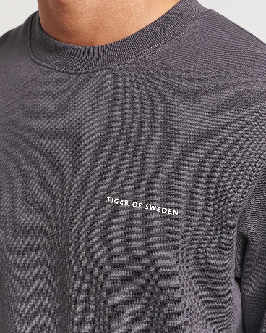 Heren | Truien | Tiger of Sweden | Emerson Crew Neck Sweatshirt Charcoal