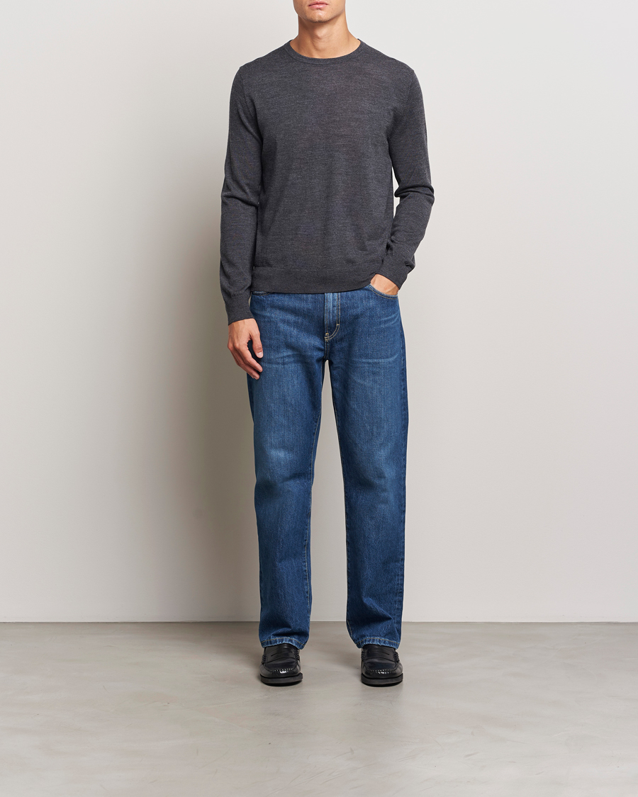 Heren | Truien | Tiger of Sweden | Connor Crew Neck Pullover Grey Street