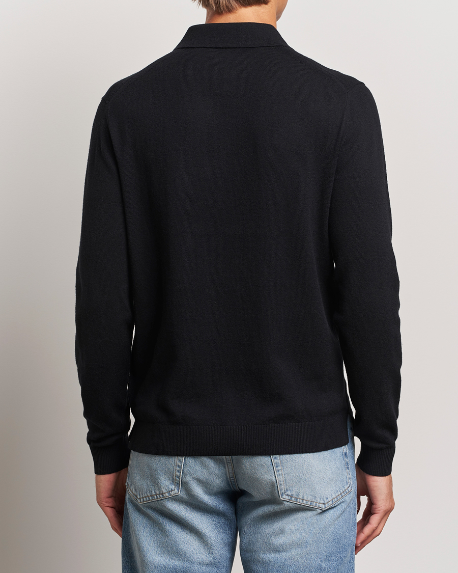 Heren | Truien | Tiger of Sweden | Orbit Wool/Cotton Half Zip Black