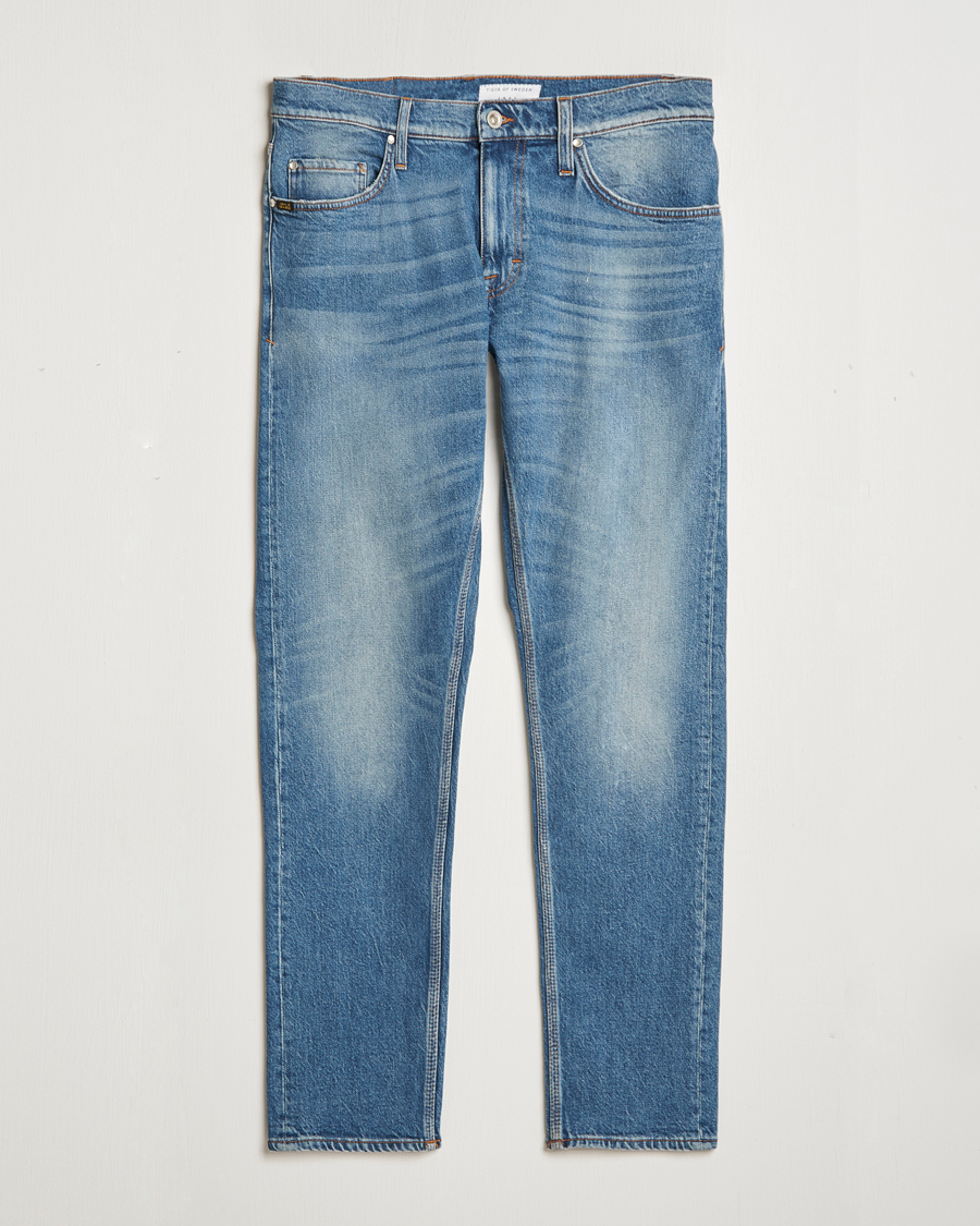 Heren | Jeans | Tiger of Sweden | Pistolero Stretch Cotton Jeans Medium Blue