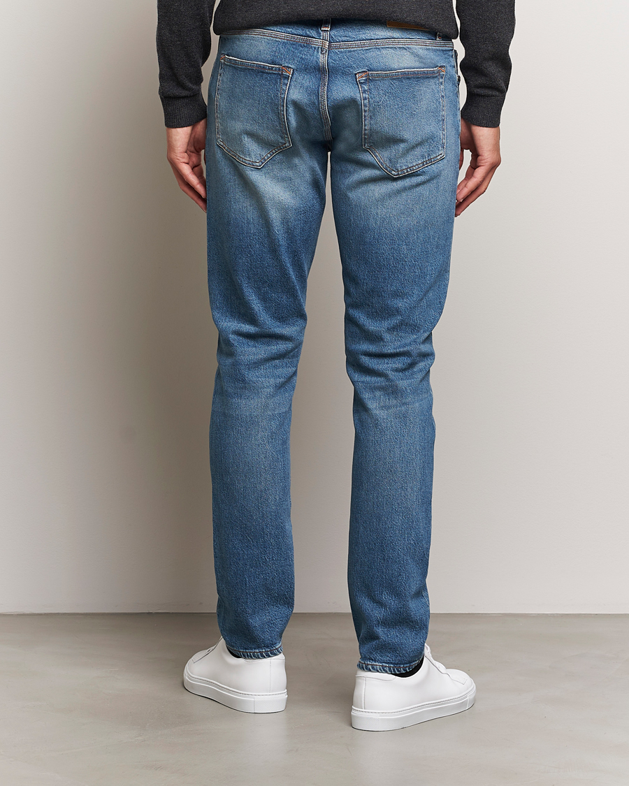 Heren | Jeans | Tiger of Sweden | Pistolero Stretch Cotton Jeans Medium Blue