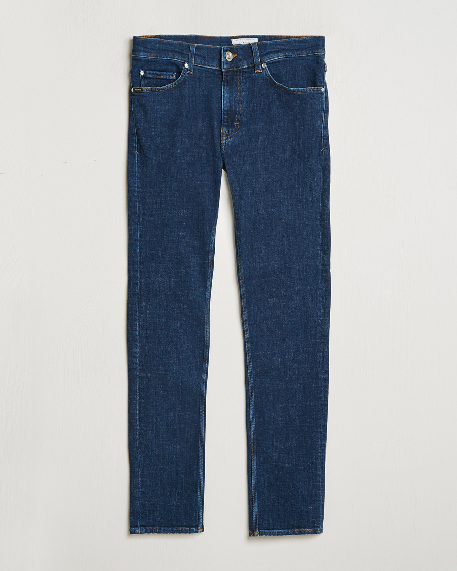 Heren | Jeans | Tiger of Sweden | Evolve Stretch Cotton Jeans Medium Blue