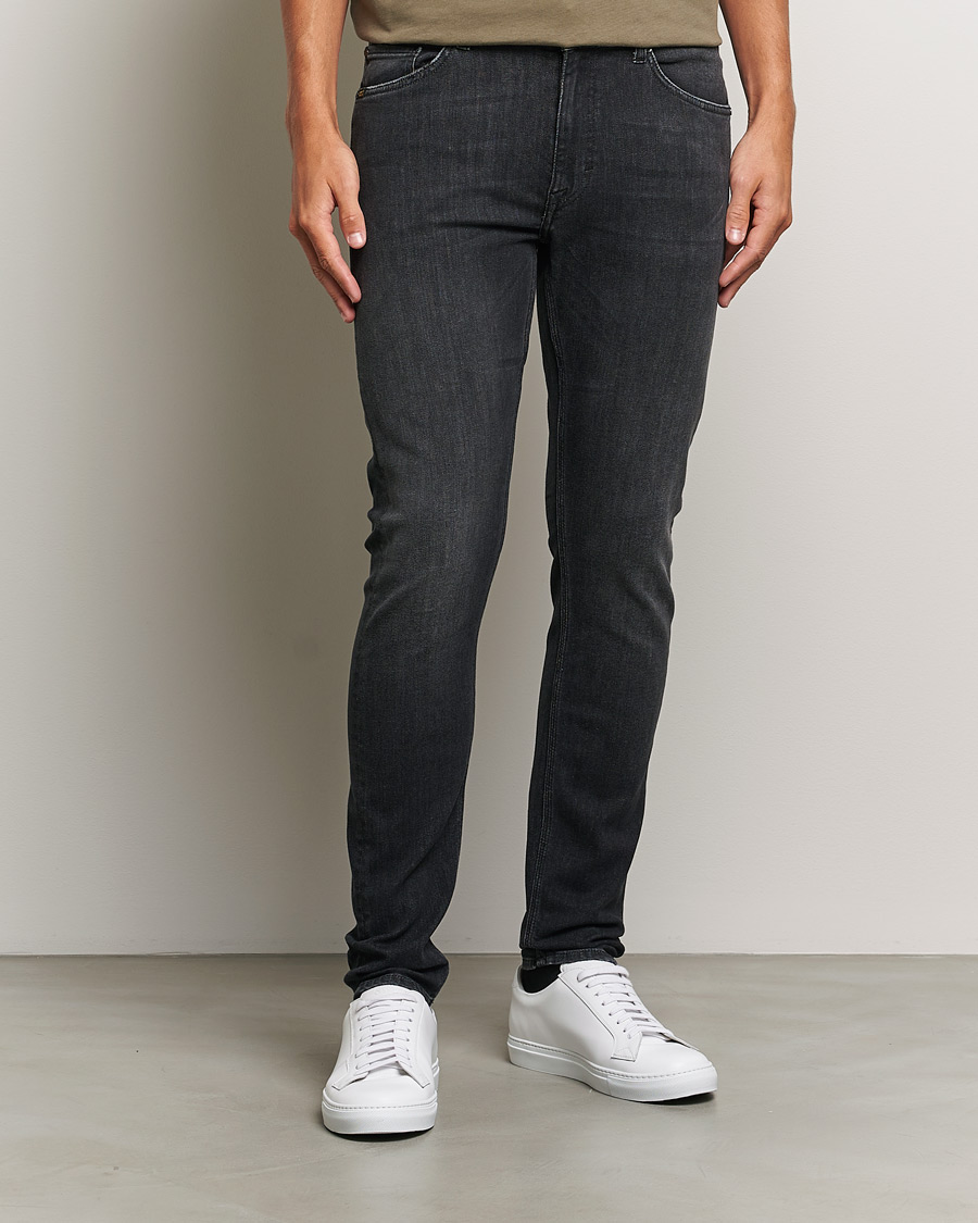 Heren | Jeans | Tiger of Sweden | Evolve Stretch Cotton Jeans Washed Black