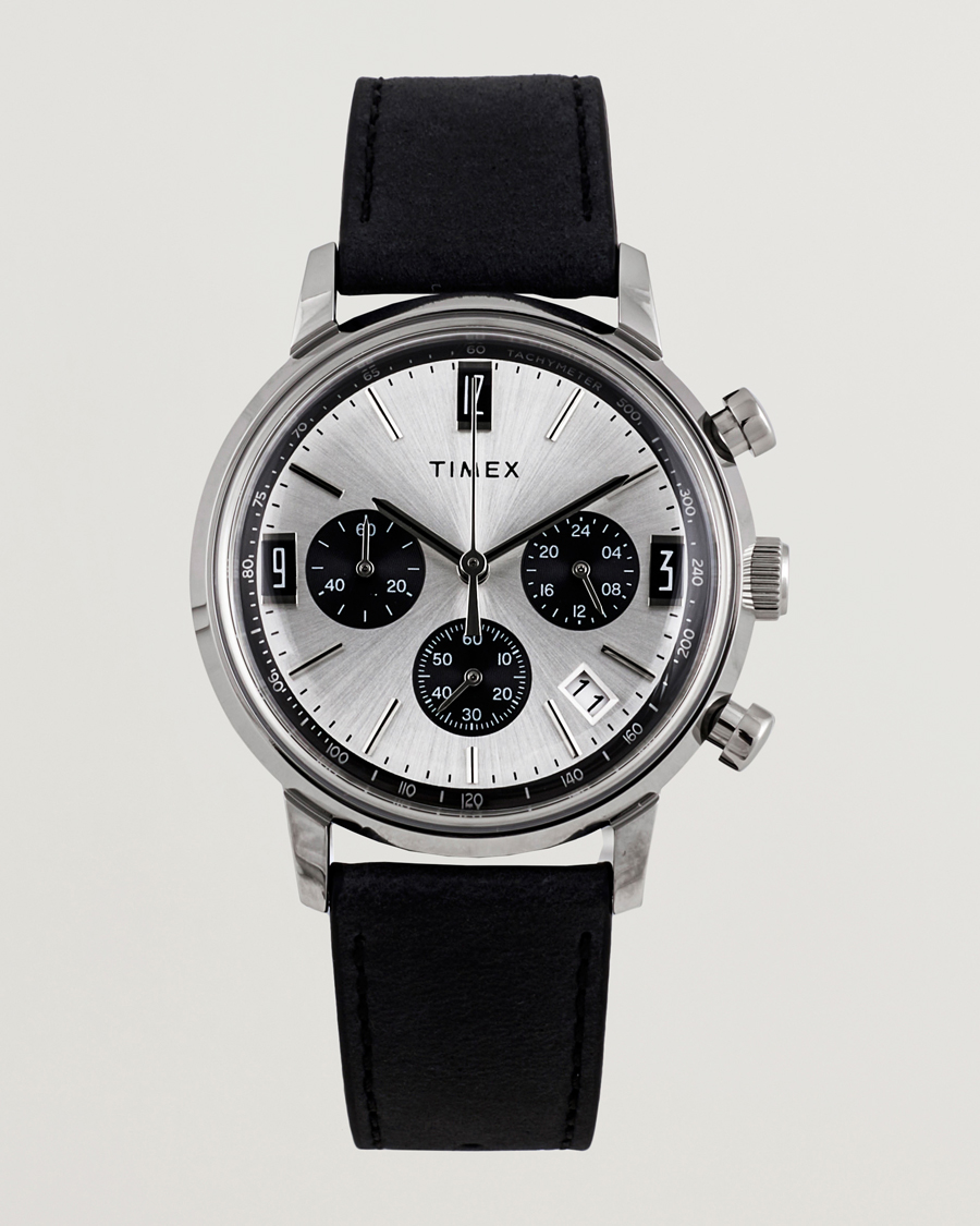 Heren | Timex Marlin Chrono Tachymeter 40mm Silver Dial | Timex | Marlin Chrono Tachymeter 40mm Silver Dial