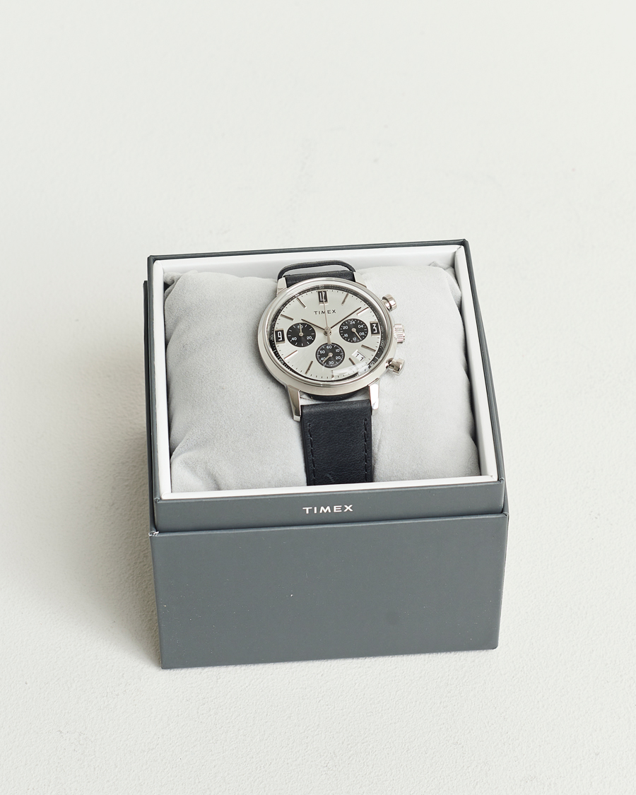 Heren | Timex Marlin Chrono Tachymeter 40mm Silver Dial | Timex | Marlin Chrono Tachymeter 40mm Silver Dial