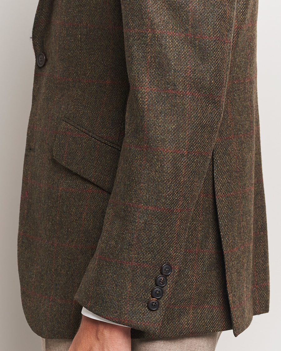 Heren | Blazers | Walker Slater | Edward Lambswool Windowpane Blazer Green
