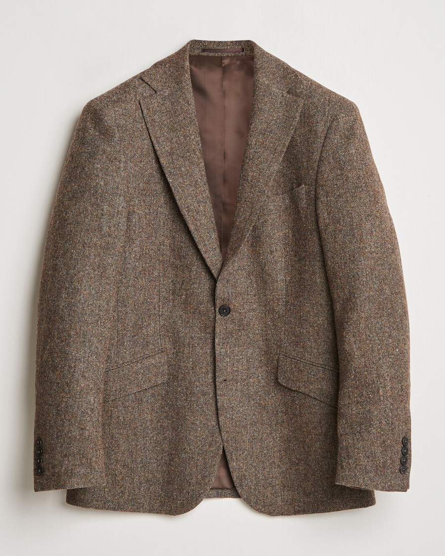 Heren | Blazers | Walker Slater | Edward Wool Donegal Blazer Brown