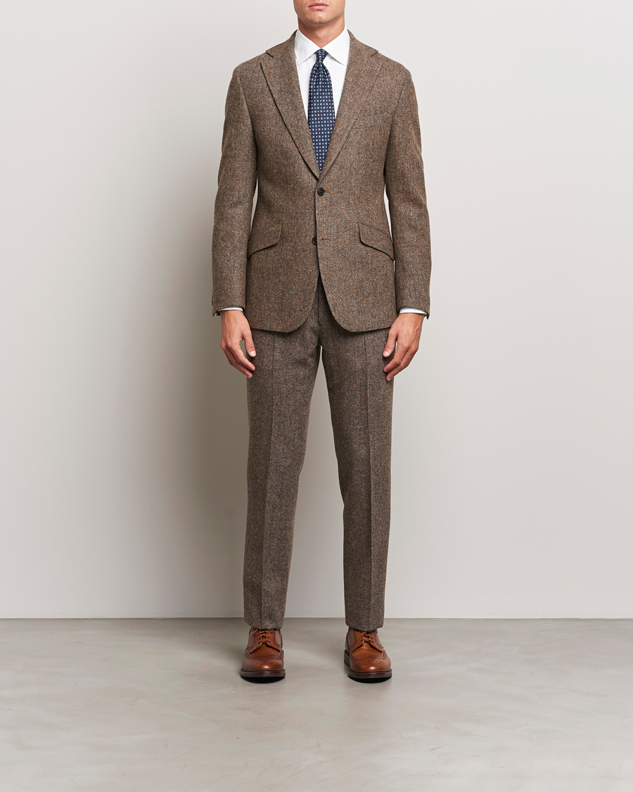 Heren | Blazers | Walker Slater | Edward Wool Donegal Blazer Brown