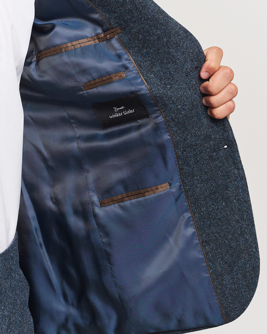 Heren | Blazers | Walker Slater | Edward Wool Donegal Blazer Navy