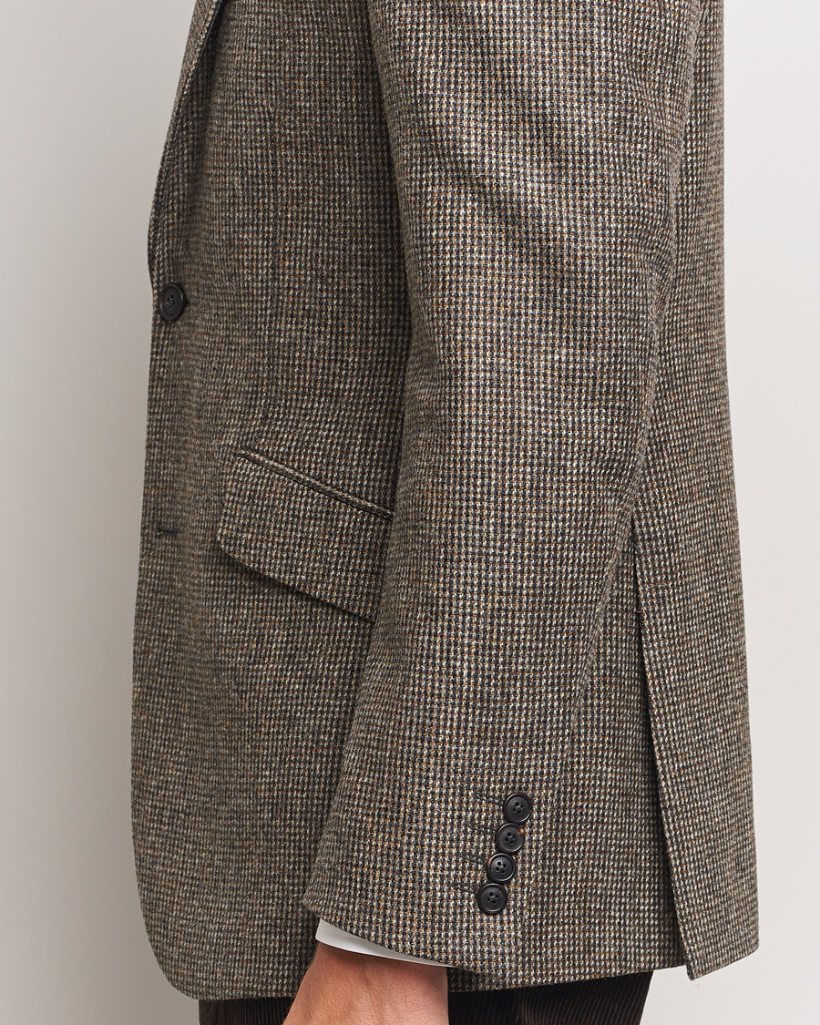 Heren | Blazers | Walker Slater | Edward Lambswool Pepita Blazer Brown