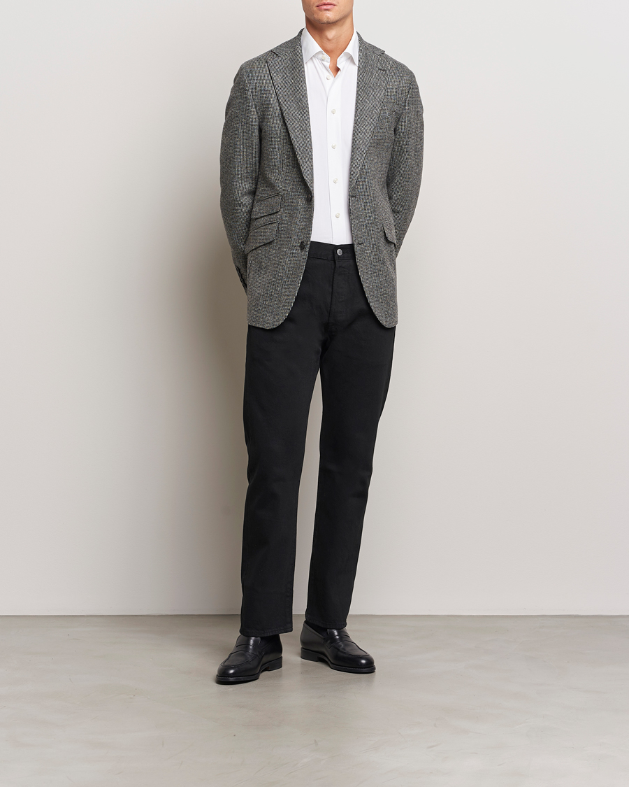 Heren | Blazers | Walker Slater | Edward Lambswool Pepita Blazer Grey/Black