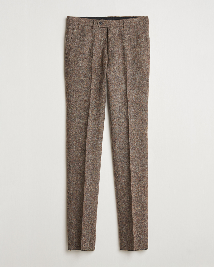 Heren | Broeken | Walker Slater | Edward Wool Donegal Trousers Brown