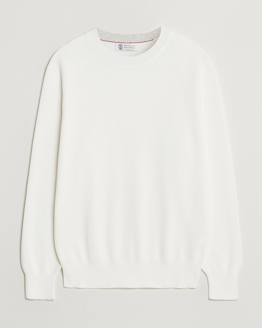 Heren | Truien | Brunello Cucinelli | Cotton Rib Crew Neck Panama