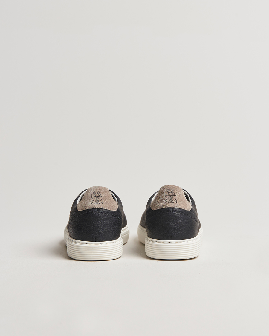 Heren | Brunello Cucinelli Classic Sneaker Black Calf | Brunello Cucinelli | Classic Sneaker Black Calf