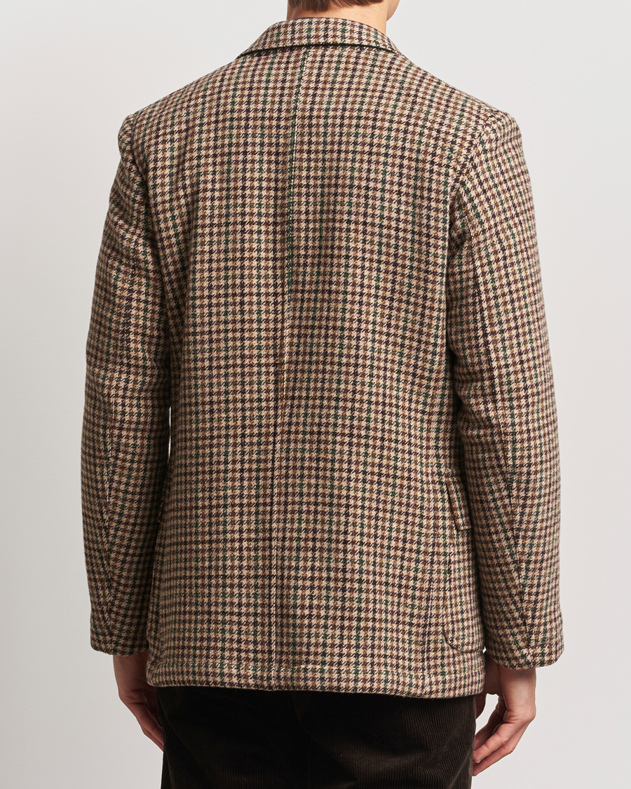 Heren | Blazers | Drake's | MKVII Gun Check Tweed Blazer Brown