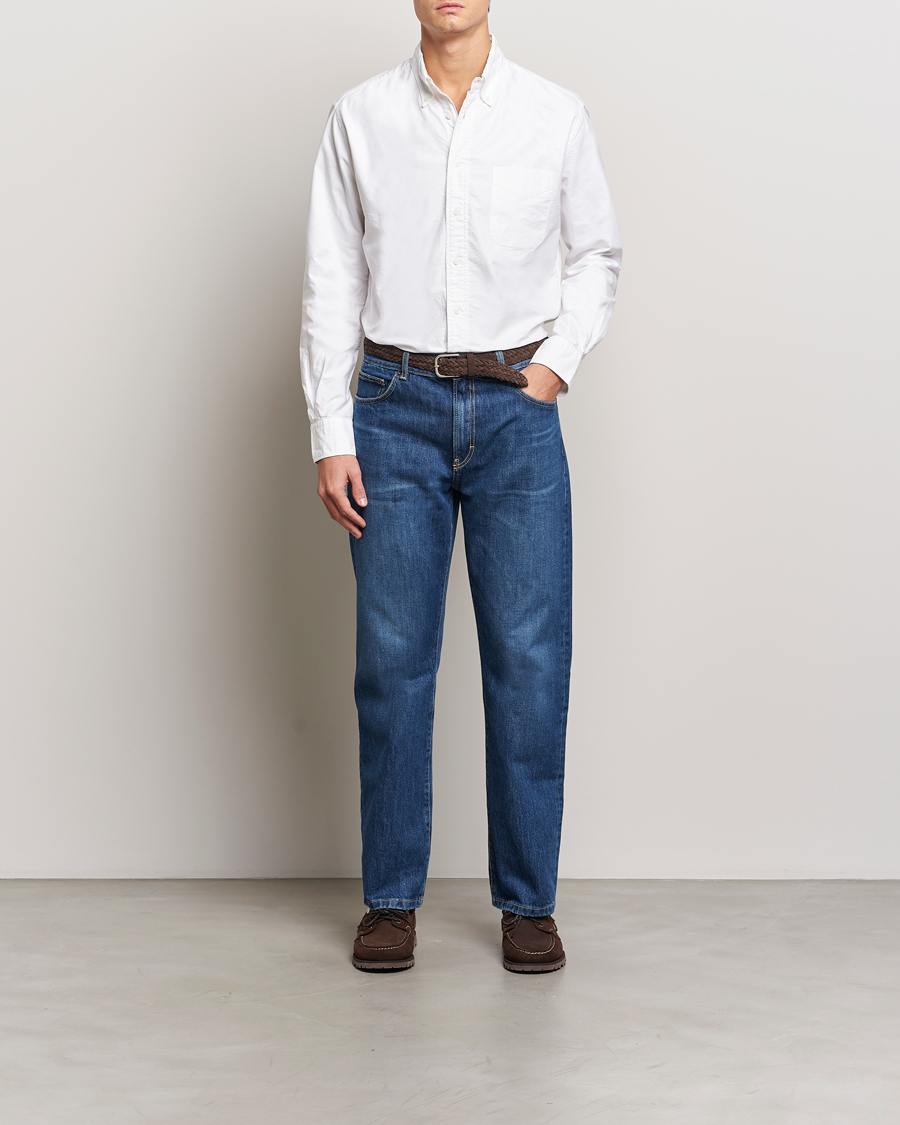 Heren | Overhemden | Gitman Vintage | Button Down Oxford Shirt White