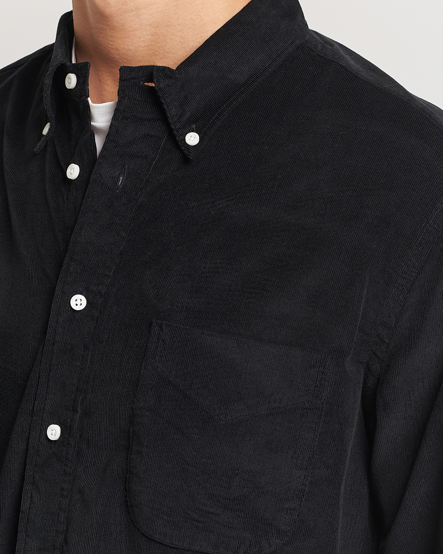 Heren | Overhemden | Gitman Vintage | Button Down Corduroy Shirt Black