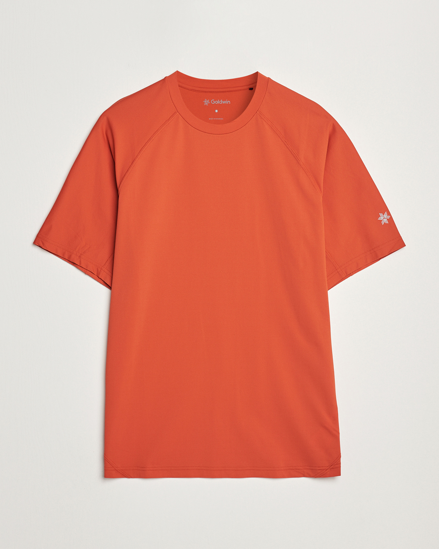 Heren | T-shirts | Goldwin | WF Dry T-Shirt Horizon Red
