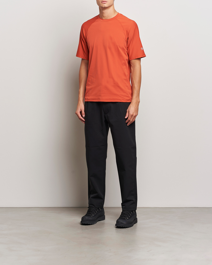 Heren | T-shirts | Goldwin | WF Dry T-Shirt Horizon Red