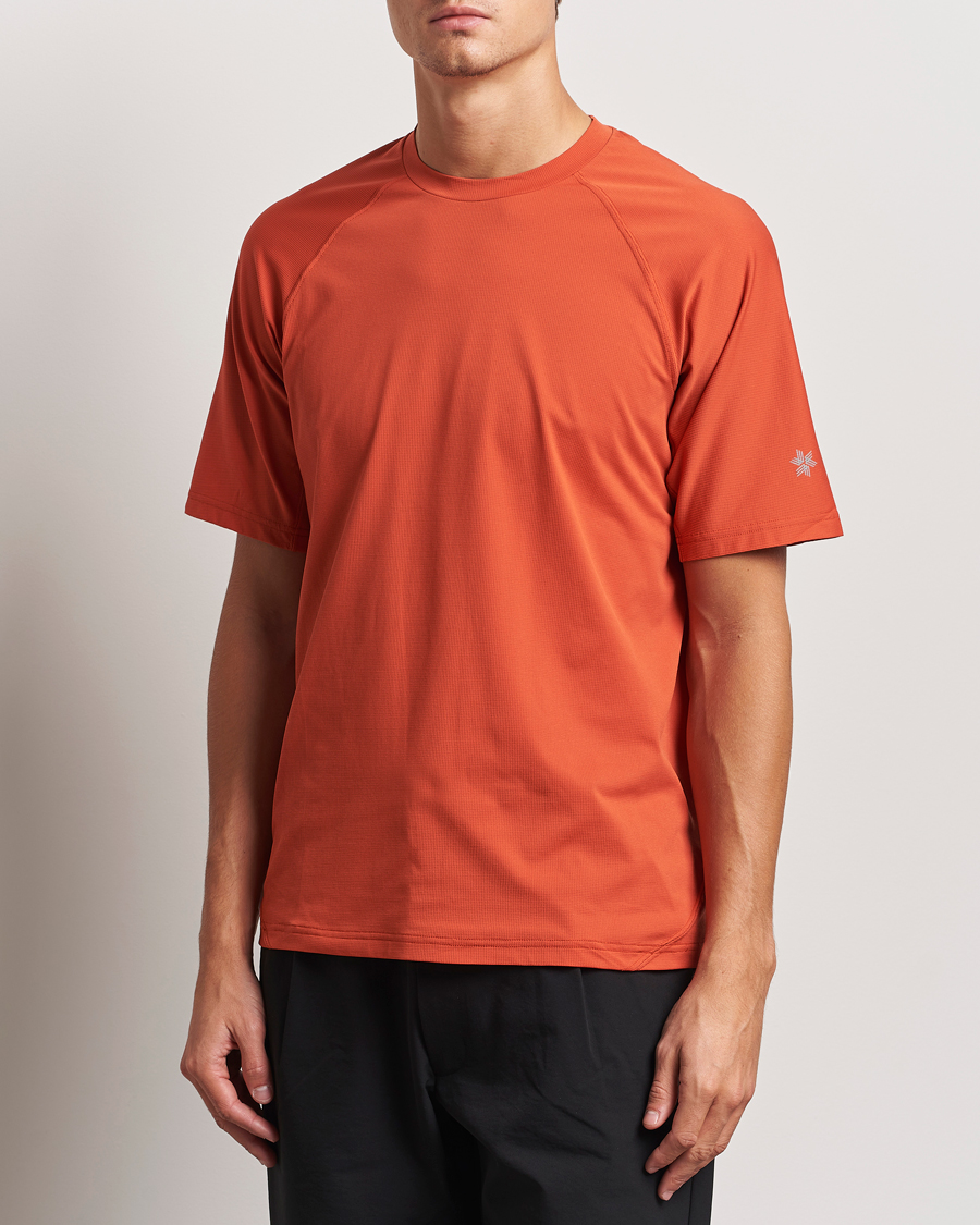 Heren | T-shirts | Goldwin | WF Dry T-Shirt Horizon Red