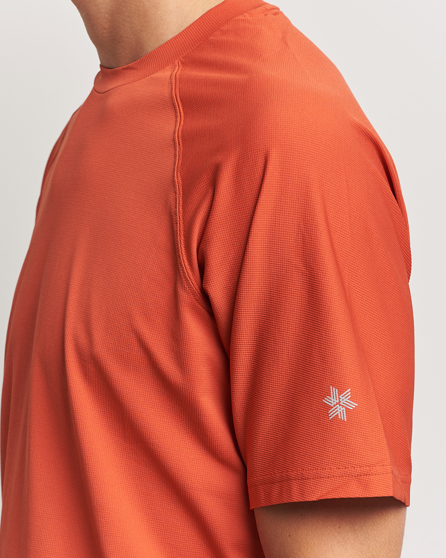 Heren | T-shirts | Goldwin | WF Dry T-Shirt Horizon Red