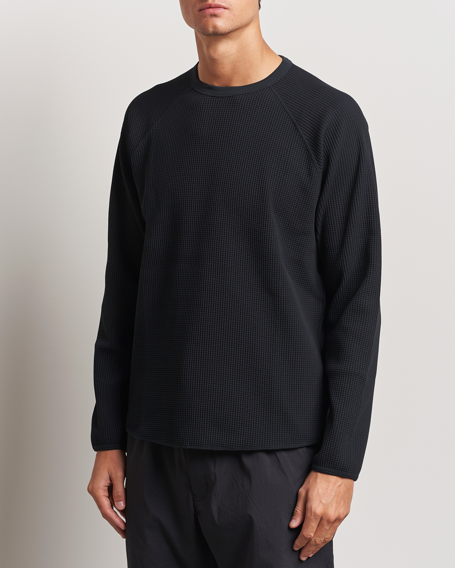 Heren | T-shirts | Goldwin | WF Light Long Sleeve T-Shirt Black