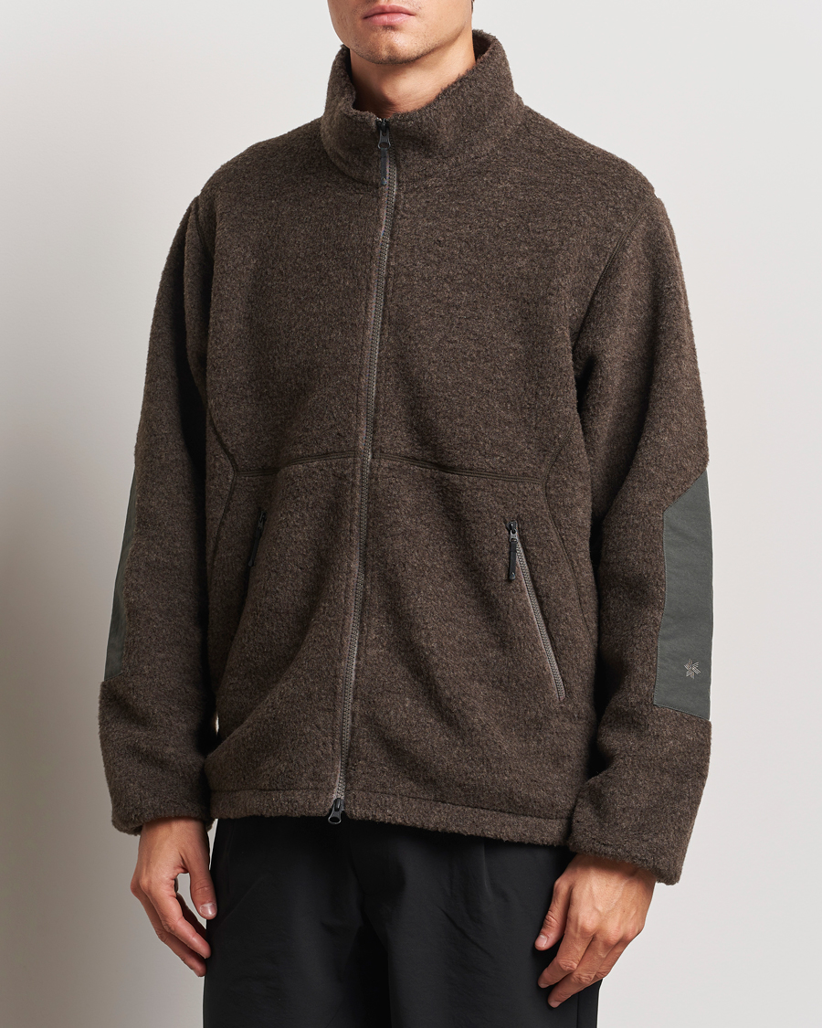 Heren | Jassen | Goldwin | Wool Boa Fleece Jacket Brown