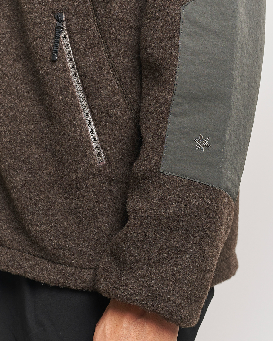 Heren | Jassen | Goldwin | Wool Boa Fleece Jacket Brown
