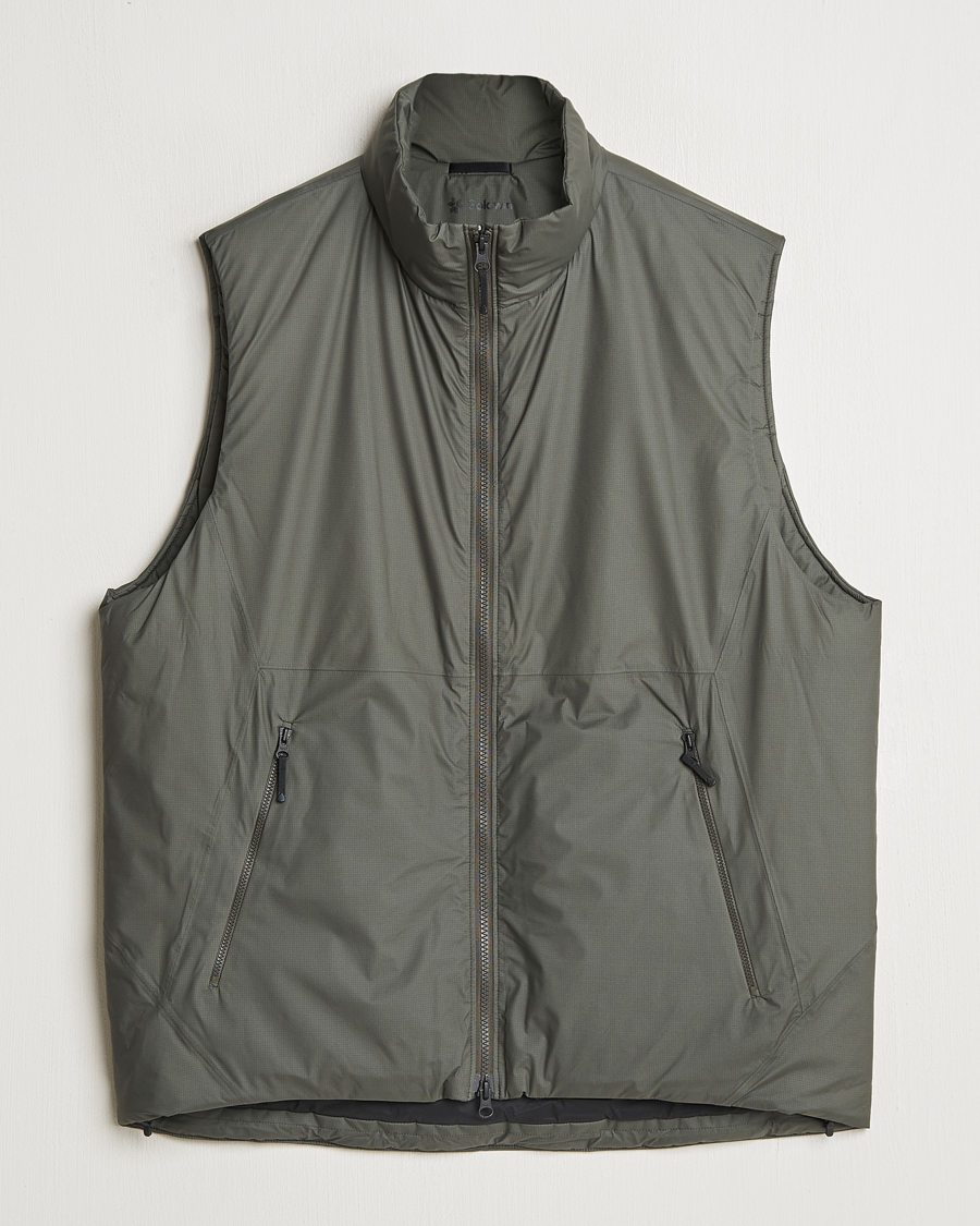 Heren | Jassen | Goldwin | GORE-TEX Windstopper Puffy Vest Dark Olive