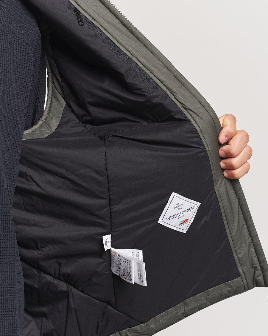 Heren | Jassen | Goldwin | GORE-TEX Windstopper Puffy Vest Dark Olive