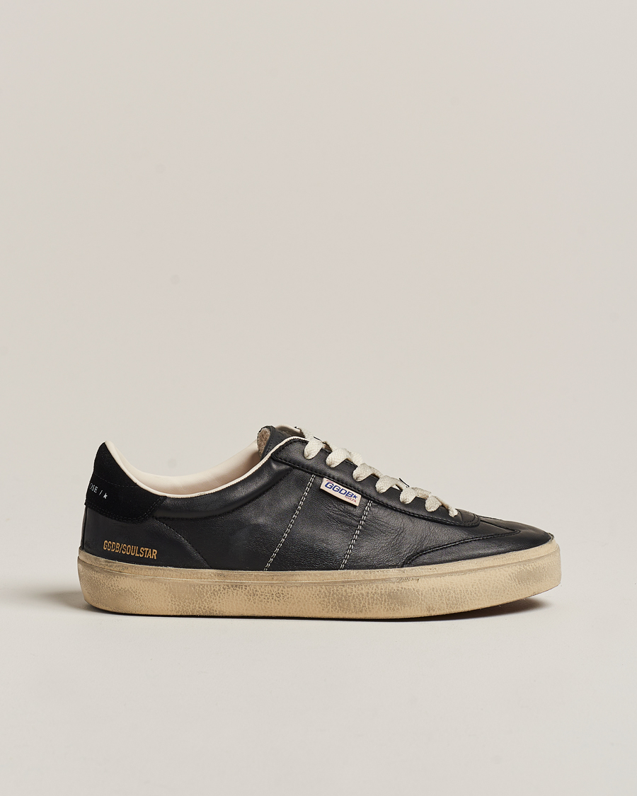 Heren | Golden Goose Soul-Star Sneakers Black Calf | Golden Goose | Soul-Star Sneakers Black Calf