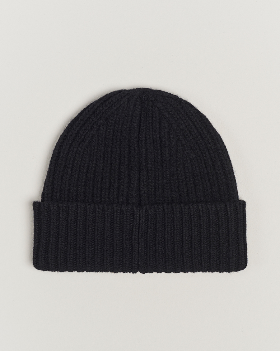 Heren | Golden Goose Rib Wool Beanie Black | Golden Goose | Rib Wool Beanie Black