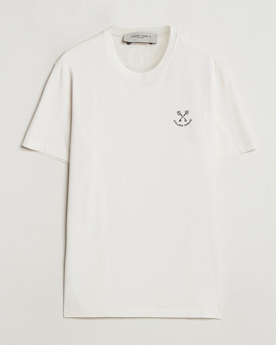 Heren | T-shirts | Golden Goose | Journey Short Sleeve T-Shirt Heritage White