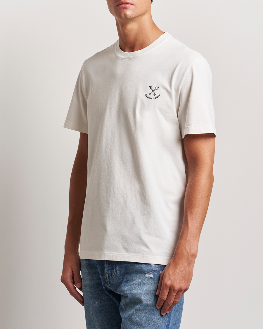 Heren | T-shirts | Golden Goose | Journey Short Sleeve T-Shirt Heritage White