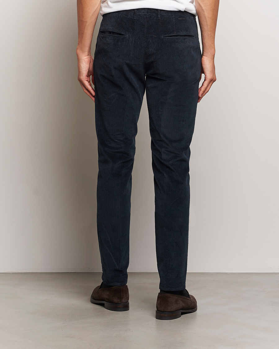 Heren | Broeken | Incotex | Slim Fit Leisure Cord Slacks Navy