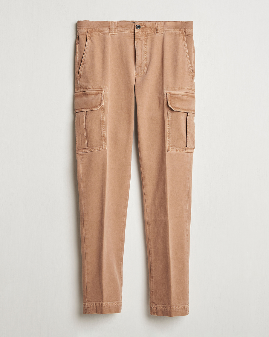 Heren | Broeken | Incotex | Slim Fit Cargo Pants Military