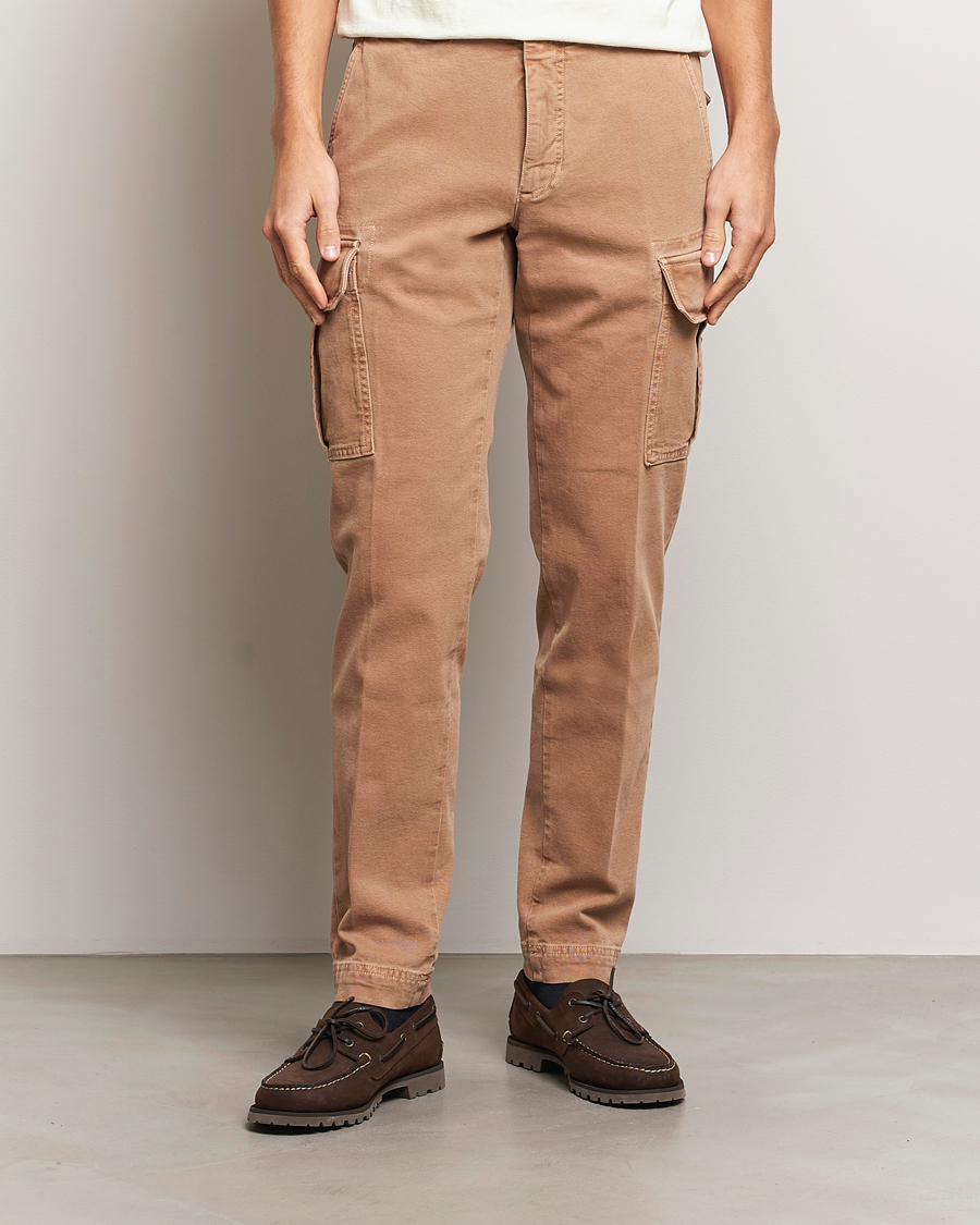 Heren | Broeken | Incotex | Slim Fit Cargo Pants Military