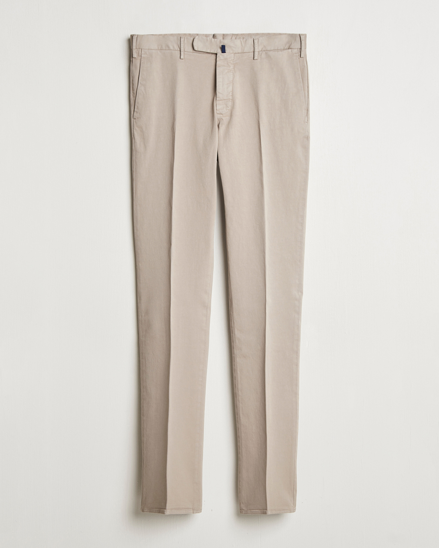 Heren | Broeken | Incotex | Slim Fit Cotton Stretch Chinos Khaki