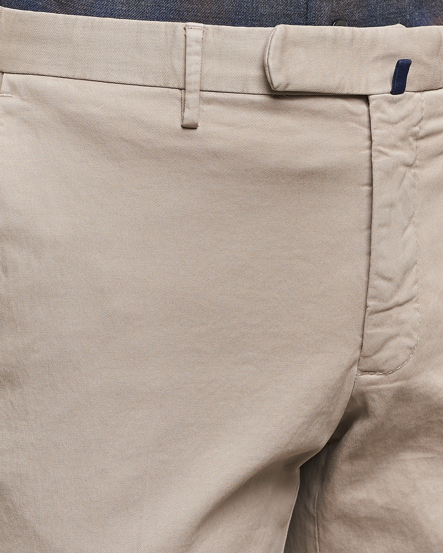 Heren | Broeken | Incotex | Slim Fit Cotton Stretch Chinos Khaki
