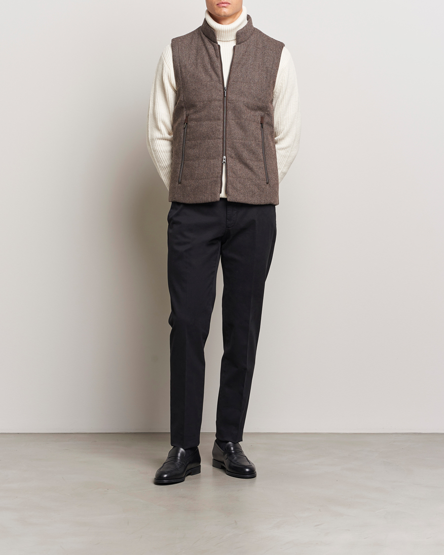 Heren | Broeken | Incotex | Slim Fit Cotton Stretch Chinos Black